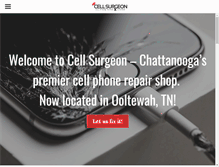 Tablet Screenshot of cellphonerepairchattanooga.com